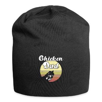 Cheeky Chicken Sunset Chicken Papa Cadeau - Bonnet en jersey - noir - Devant