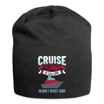 Cruise Ship Cruise Cruise Cruise - Jersey Beanie - black - Front