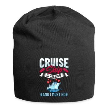 Cruise Ship Cruise Cruise Cruise - Jersey Beanie - black - Front