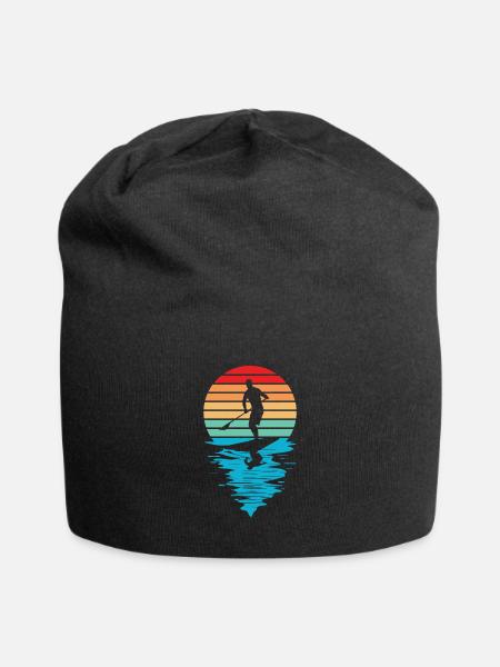 Stand Up Paddling Vintage - Jersey-Beanie - Schwarz