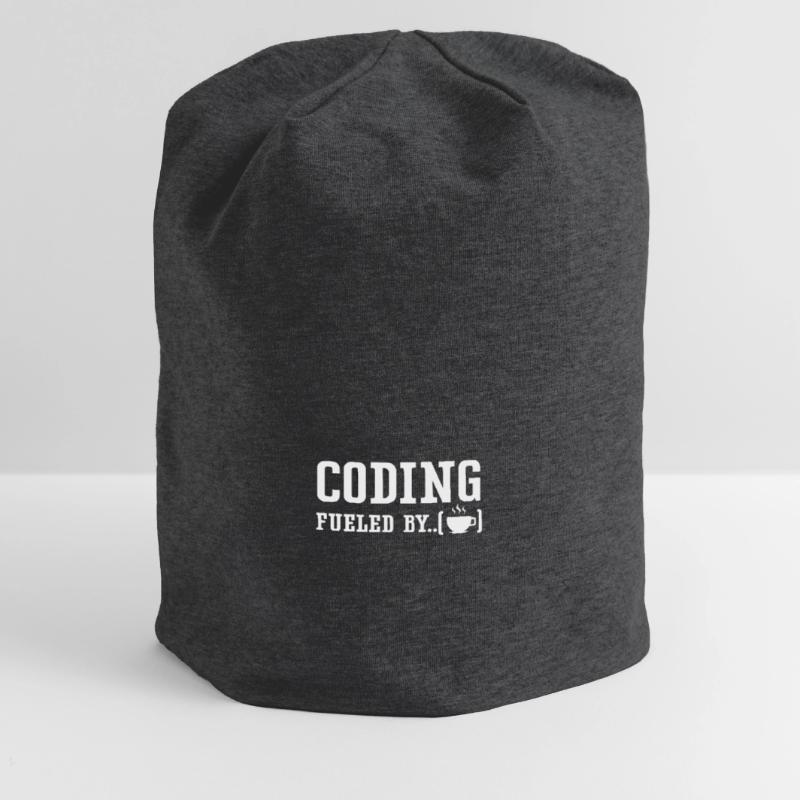 Programming Powered by Caffeine Coding Jersey Beanie