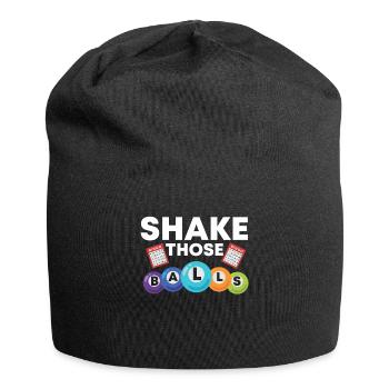 Shake Those Balls Lustiges Bingo - Jersey-Beanie - Schwarz - Vorne