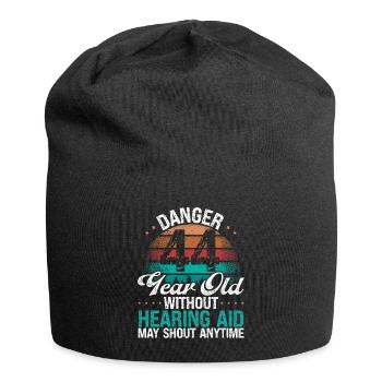 44 Birthday Idea Humor May Shout Funny 44 Year Old - Jersey-Beanie - Schwarz - Vorne