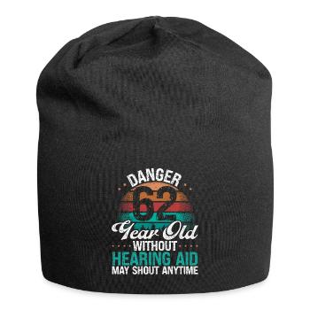 62 Birthday Idea Humor May Shout Funny 62 Year Old - Jersey-Beanie - Schwarz - Vorne
