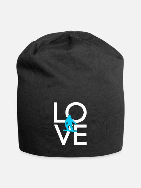 Snowboarden - Jersey-Beanie - Schwarz