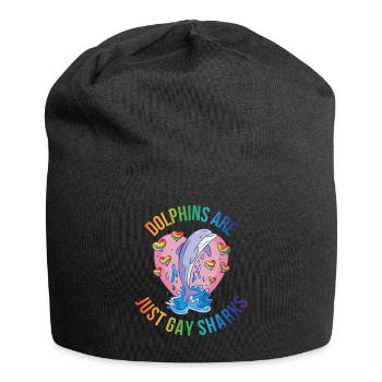 Les dauphins ne sont que des cadeaux de dauphins de requin gay - Bonnet en jersey - noir - Devant