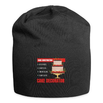 Cake Constructing Backen Kuchen Cupcake - Jersey-Beanie - Schwarz - Vorne