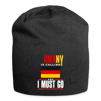 German Germany German Flag Germany Is Calling - Jersey-Beanie - Schwarz - Vorne