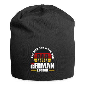German Germany German Flag Fathers Day - Jersey-Beanie - Schwarz - Vorne
