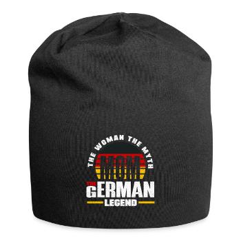 German Germany German Flag Mothers Day - Jersey-Beanie - Schwarz - Vorne