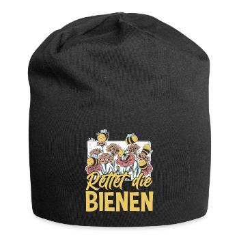 Rettet die Bienen Imker süßes Biene und Bienen - Jersey-Beanie - Schwarz - Vorne