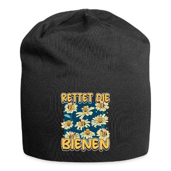 Rettet die Bienen Imker süßes Biene und Bienen - Jersey-Beanie - Schwarz - Vorne
