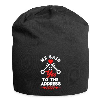 Homeowner Home Purchase Gift - Jersey Beanie - black - Front