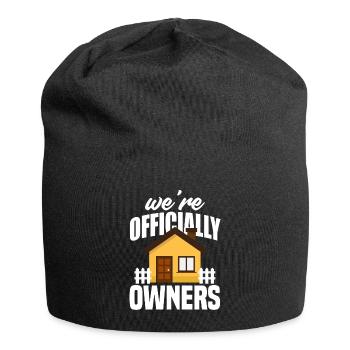 Homeowner Home Purchase Gift - Jersey Beanie - black - Front