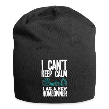 Homeowner Home Purchase Gift - Jersey Beanie - black - Front