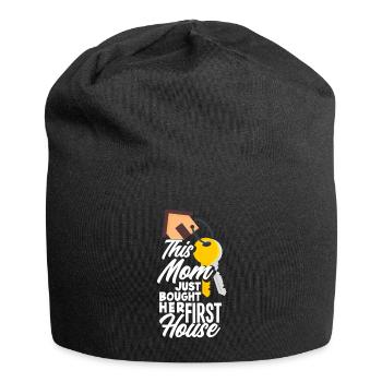 Homeowner Home Purchase Gift - Jersey Beanie - black - Front