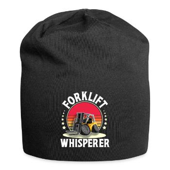 Staplerfahrer Gabelstapler Lagerist - Jersey-Beanie - Schwarz - Vorne