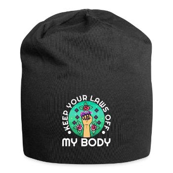 Keep your laws off my body - Jersey Beanie - black - Front