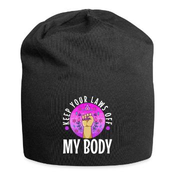 Gardez vos lois hors de mon corps - Bonnet en jersey - noir - Devant
