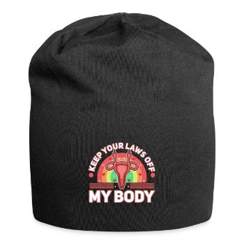 Gardez vos lois hors de mon corps - Bonnet en jersey - noir - Devant