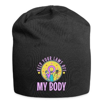 Gardez vos lois hors de mon corps - Bonnet en jersey - noir - Devant