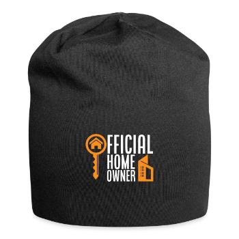 Homeowner Home Purchase Gift - Jersey Beanie - black - Front