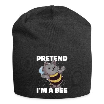 Pretend Im A Bee Bienen Geschenk - Bonnet en jersey - charbon - Devant
