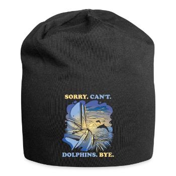 Sorry Cant Dolphins Bye Delphin Geschenk - Jersey-Beanie - Schwarz - Vorne