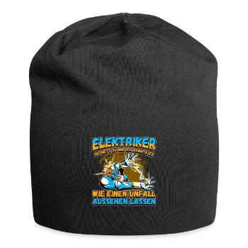 Elektriker - Sei nett zu mir - Elektroniker Lustig - Jersey-Beanie - Schwarz - Vorne