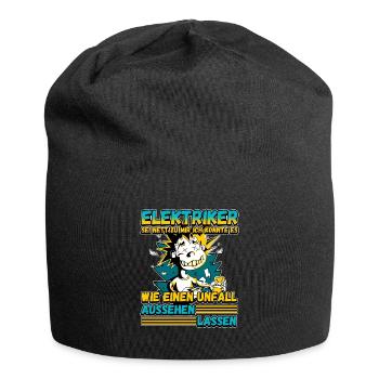 Elektriker - Sei nett zu mir - Elektroniker Lustig - Jersey-Beanie - Schwarz - Vorne