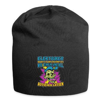 Elektriker - Sei nett zu mir - Elektroniker Lustig - Jersey-Beanie - Schwarz - Vorne