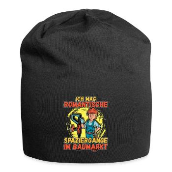 Ich Mag Romantische Spaziergänge Im Baumarkt - Jersey-Beanie - Schwarz - Vorne