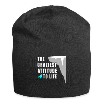 The craziest feeling cliff jumping - Jersey Beanie - charcoal grey - Front
