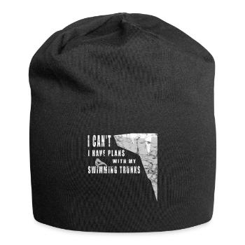 I can't - lustiges Klippenspringen - Jersey-Beanie - Schwarz - Vorne