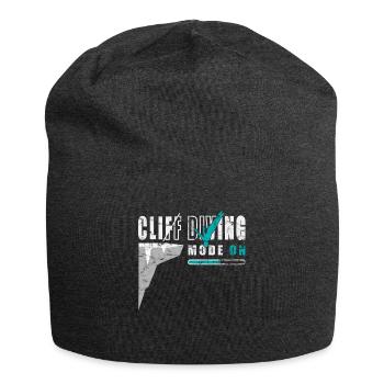 Mode on - fun cliff jumping - Jersey Beanie - charcoal grey - Front