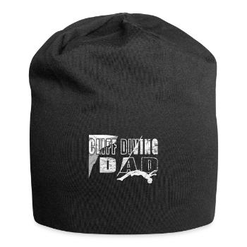 Cliff diving dad - Klippenspringen - Jersey-Beanie - Schwarz - Vorne