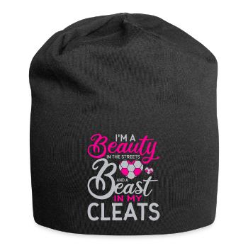 Ich Bin Eine Schönheit Auf Der Straße Und Ein - Jersey-Beanie - Schwarz - Vorne