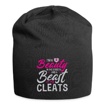 Ich Bin Eine Schönheit Auf Der Straße Und Ein - Jersey-Beanie - Schwarz - Vorne