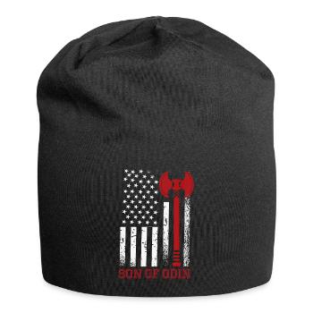 Son of the Odin Valhalla American Viking Flag - Jersey Beanie - black - Front