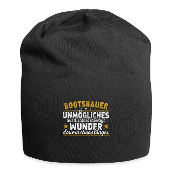 Bootsbauer Schiffsbauer - Jersey-Beanie - Schwarz - Vorne
