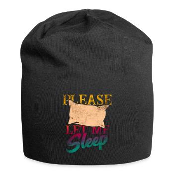Schlafen - Jersey-Beanie - Schwarz - Vorne
