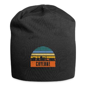 Cayenne skyline - Jersey Beanie - black - Front