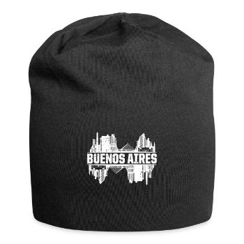 Buenos Aires Argentina Skyline - Jersey Beanie - black - Front