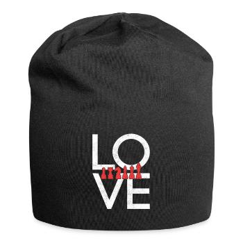 Schach - Jersey-Beanie - Schwarz - Vorne