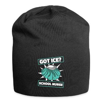 Schulkrankenschwester Gesundheitswesen Schulkranke - Jersey-Beanie - Schwarz - Vorne