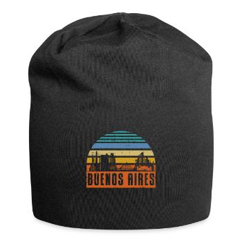 Buenos Aires Argentina Skyline - Jersey Beanie - black - Front