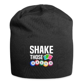 Shake Those Balls Lustiges Bingo - Jersey-Beanie - Schwarz - Vorne
