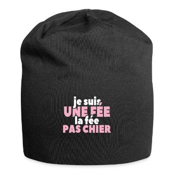 Je Suis Une Fée La Fée Pas Chier - Bonnet en jersey - noir - Devant
