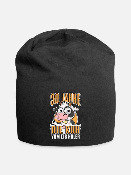 30 Jahre Jubiläum 30 Jähriges Geschenk - Jersey-Beanie - Schwarz