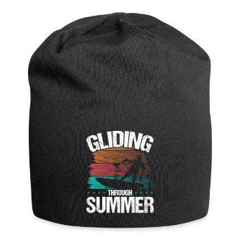 Kitesurfing Kiteboarding Kite Kiteboarder Wind - Jersey Beanie - black - Front